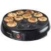 Bestron Appareil à poffertjes profiteroles au design rétro, Mini crêpier avec revêtement anti-adhésif, Sweet Dreams, 800 Wa