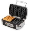 Domo DO 9136 C Grill Croque/Gaufre, Schwarz, Silber