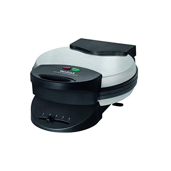 Tefal WM310D Gaufrier en forme de cœur, pour gaufres en forme de cœur, régulateur de température en continu, plaques antiadhé