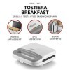 Ariete Grille-Pain Électrique 1961 Breakfast, Plaque à Sandwich, Plaques à Griller Fixes avec Revêtement Antiadhésif, Rangeme