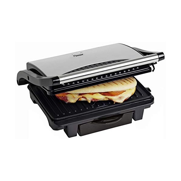 Bestron Gril Panini, Argent, Panini