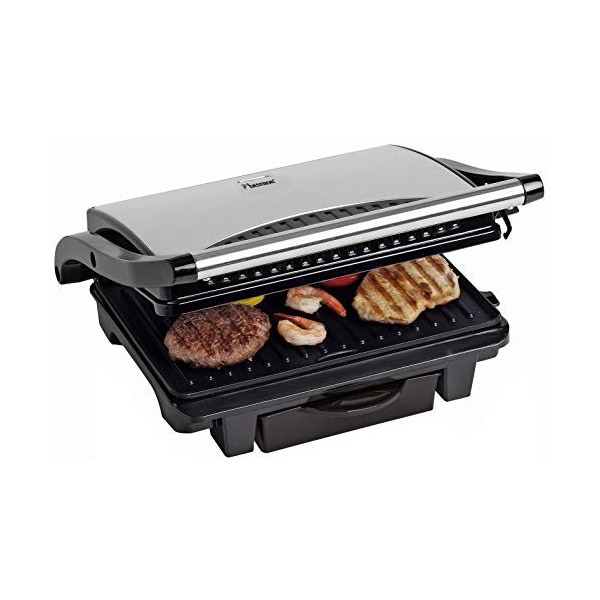 Bestron Gril Panini, Argent, Panini