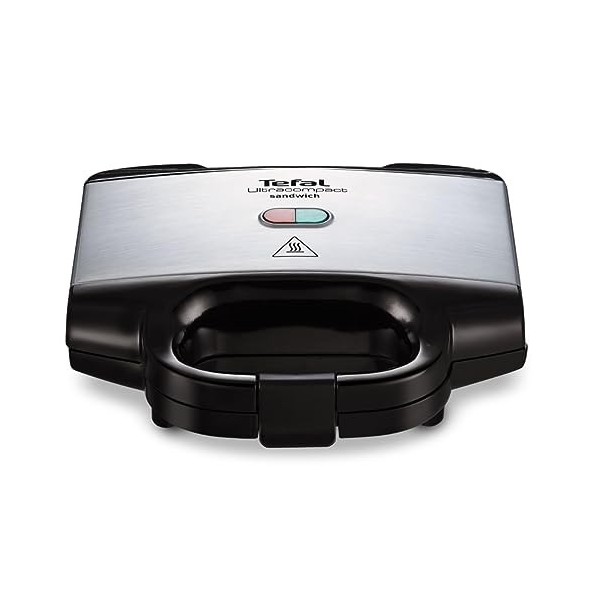 Tefal Appareil à croque-monsieur, Rapide et puissant, Rangement facile, Revêtement antiadhésif, Verrouillage pour plus de séc