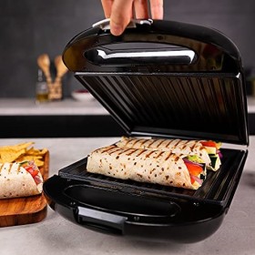 Cecotec Appareil à sandwichs RocknToast Family 3in1. 1500 W, capacité pour 4 sandwichs, revêtement antiadhésif, 3 plaques in