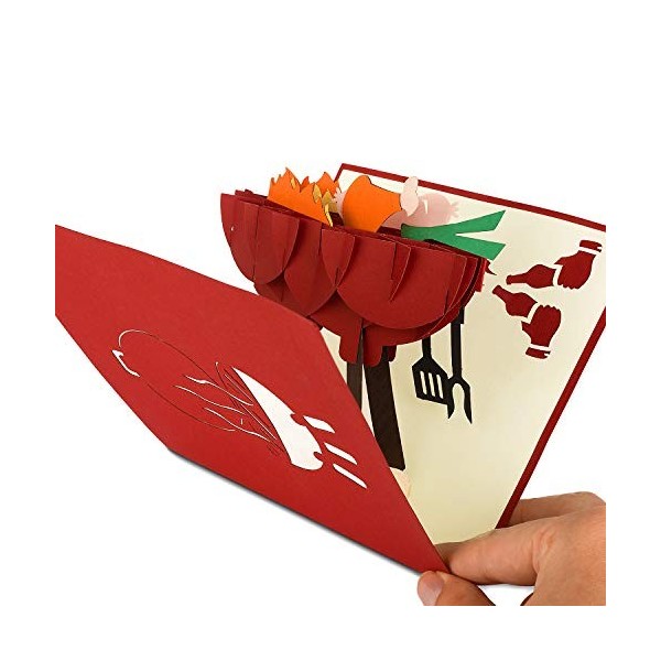 PaperCrush® Pop Up Carte Grill 15 x 15 cm Sans couvercle