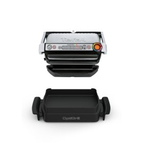 Tefal OptiGrill & Bake GC714D10 Barbecue de contact avec plateau de cuisson, 6 programmes, affichage du niveau de cuisson, pl