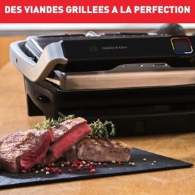 Tefal Gril électrique dintérieur, Technologie brevetée avec mesure de lépaisseur, Guide intuitif, Saisie boost, 12programme