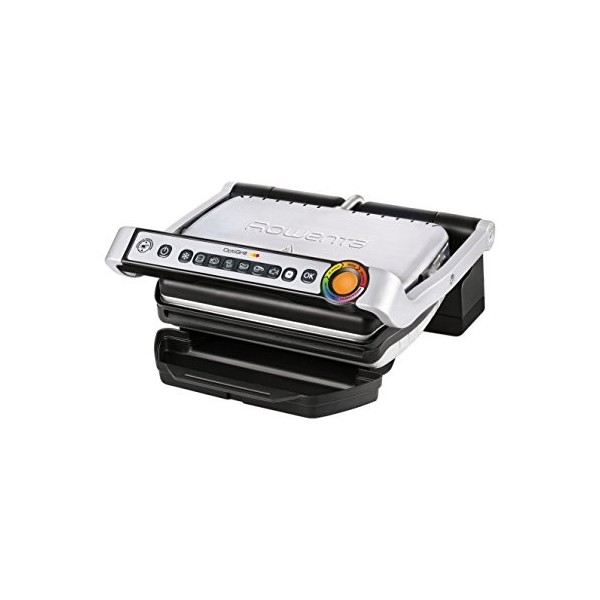 Rowenta GR702D21 Optigrill Grille-viande, 2000 W, mode toaster, 6 programmes de cuisson automatiques, noir/argenté
