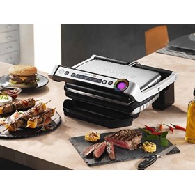 Rowenta GR702D21 Optigrill Grille-viande, 2000 W, mode toaster, 6 programmes de cuisson automatiques, noir/argenté