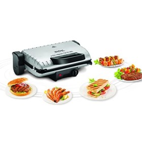 Tefal Grill Viande Panini Minute Grill, 1600 W, Position grill et barbecue, Plaques antiadhésives, Grilles amovibles, Rangeme