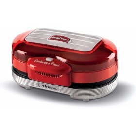 Ariete Machine à Hamburger Party Time 205, Gril Électrique avec Deux Plaques Antiadhésives, 2 Compartiments de Chauffage, Fac