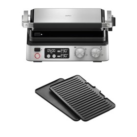 Braun MultiGrill 7 CG 7040, Appareil Panini Électrique avec Contrôle Électronique, 2 Thermostats Indépendants, 3 Positions de