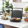 Princess Grille-viande 112415 - Pour viande, sandwhiches chauds, poisson et légumes - 2 000 W, Noir/Argent, Surface cuisson 3