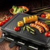 Appareil à Raclette per 8 Persone Grill Électrique de Table Plaque de Cuisson Portatile Grillles Barbecue Machine con 8 Mini 