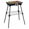 Tefal EasyGrill XXL Barbecue électrique sur pieds, Large surface de cuisson, 2500 W, Thermostat réglable, Cuisson simultanée,