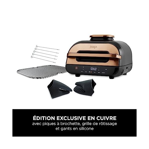Ninja Foodi MAX Health Grill & Air Fryer, 6-en-1, Griller, Frire, Cuire, Rôtir et plus, 3,8L, Pièces Lavables au lave-vaissel