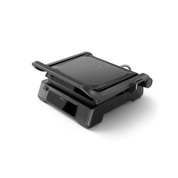 Philips Contact grill - Sonde de Température et 8 Fonctions Préréglées. Gril avec grand surface de cuisson. Contrôle Numériqu