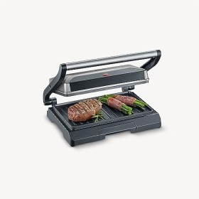 SEVERIN Multi-gril viande compact, Gril électrique multifonction pour légumes, steaks et paninis, Gril viande avec plaques an