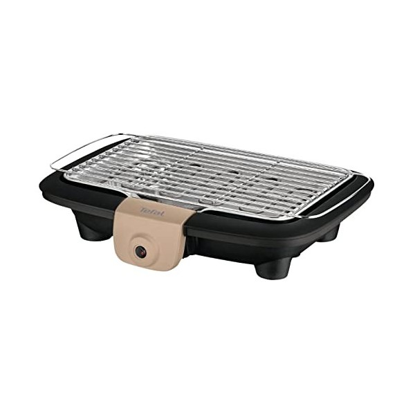 Tefal Barbecue électrique de table, Puissance 2300 W, Grillades Réussies, Grille en inox, Nettoyage Facile, Fabriqué en Franc