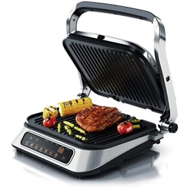 Arendo - Gril viande et panini multifonction Grill électrique de table Barbecue, plancha 1900 Watt, Gril Viande poisson légum