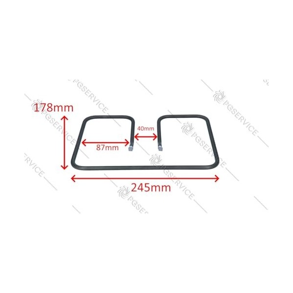 Rowenta résistance inférieur Grill Plaque Grille Optigrill gr702 gr712