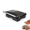 BLACK+DECKER BXGR1000E - Grill électrique 1000W, Plaques de 23x14,5cm, Poignée toucher froid avec plaque supérieure réglage a