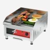 CROSSON Professional Gastro Grill Plate Electrique avec surface de gril mi-lisse et mi-rainurée 40 x 40 cm en fonte de 10 m