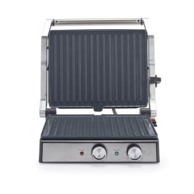 Petra Gril électrique – grandes plaques 29 x 23cm, ouverture à 180 ° pour la cuisson sur 2 surface, revêtement antiadhésif en