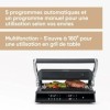 SEVERIN SEVINI COMFORT Multi-gril viande 5 programmes, Gril avec fonction plancha, Gril électrique multifonction pour légumes