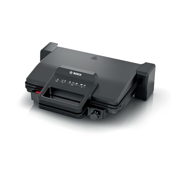 Grille-Viande - BOSCH - TCG3323 - Noir Mat - 2000W - thermostat 5 niveaux - 3 positions : mode grill ou four, pierrade