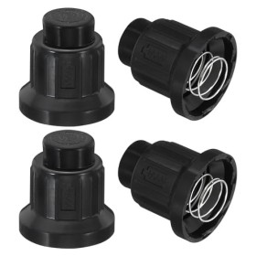 PATIKIL AAA Batterie Allumeur Capuchon 4pcs AAA Batterie Pousser Bouton Allumeur Bouchons Remplacement Interrupteur Gaz Grill