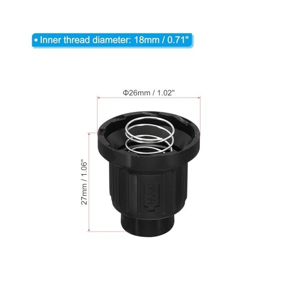 PATIKIL AAA Batterie Allumeur Capuchon 4pcs AAA Batterie Pousser Bouton Allumeur Bouchons Remplacement Interrupteur Gaz Grill