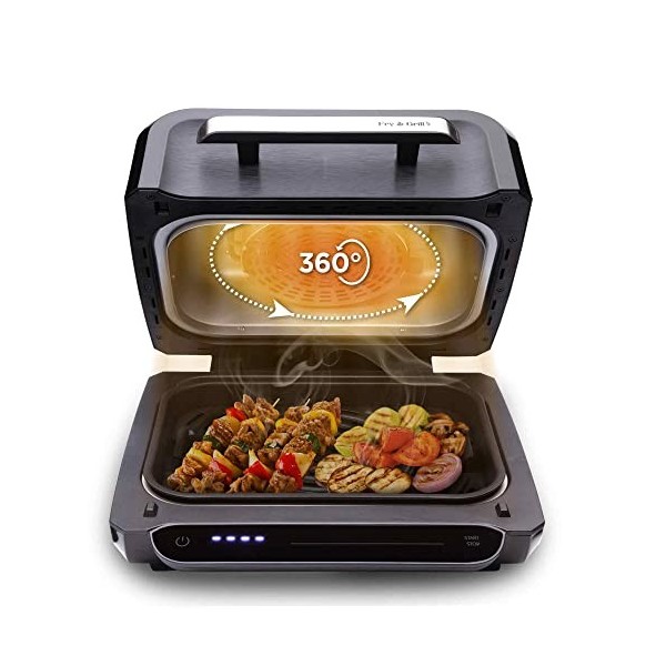 SOGO Grille et friteuse à air 4 l | Grill multifonction + Air Fryer SS-10130 1700 W