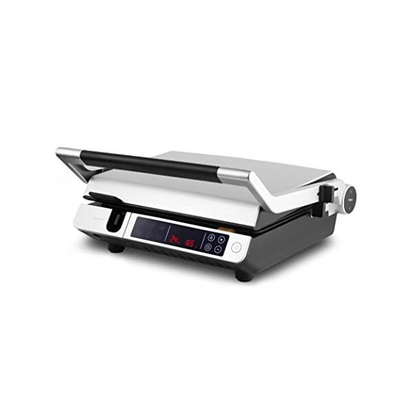 CATLER Barbecue intelligent 2 en 1 avec sonde de température, 6 programmes, surface de cuisson multicouche, écran tactile, so