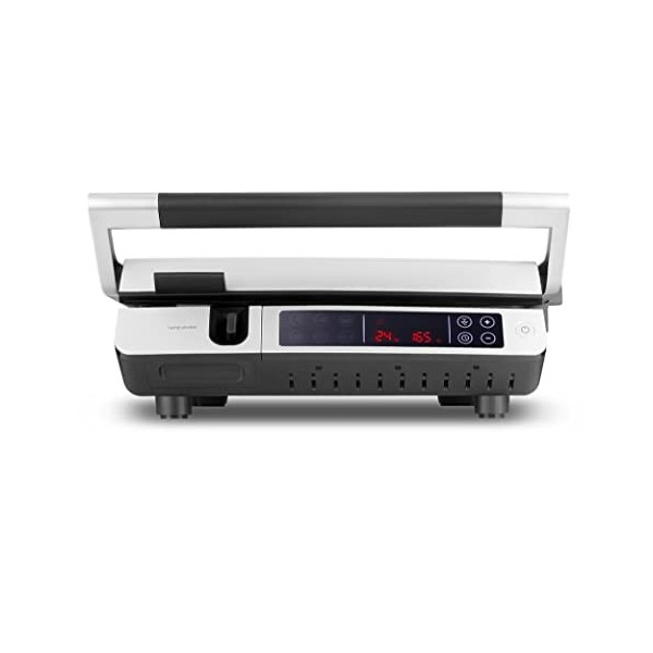 CATLER Barbecue intelligent 2 en 1 avec sonde de température, 6 programmes, surface de cuisson multicouche, écran tactile, so