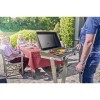 Team Kalorik Barbecue Electrique, Parfait pour Balcon et Terrasses, Plancha et Grill Grande Taille avec Couvercle, sur Pied, 