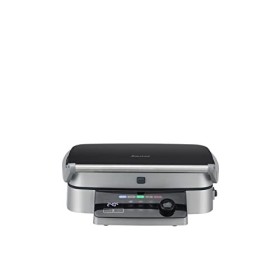 Sauter GRILS2100 - Grill - 2100W - Température 180-240°C - Ouverture 180° - Surface de cuisson : 39x21cm - Silver