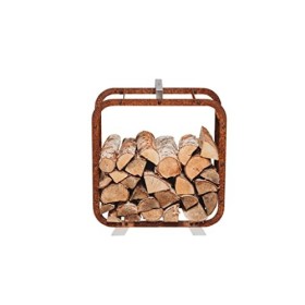 GrillSymbol Grill Symbol Panier in Acciaio corten Legno Leo, Marron Rouge, Regular