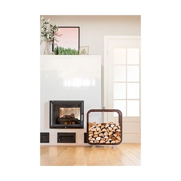 GrillSymbol Grill Symbol Panier in Acciaio corten Legno Leo, Marron Rouge, Regular