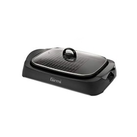 Girmi BQ90 Gril & Barbecue, Couverture dans Verre Tempéré, Ajustement Température, 2200W, Noir