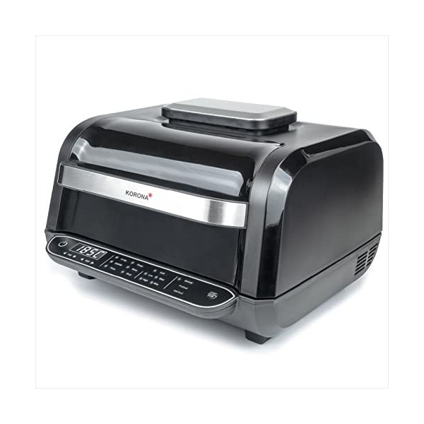 Korona 46160 Barbecue électrique |multifonctions 8 en 1| Friteuse à air chaud, four, four à pizza, fonction rôtissage, gril |