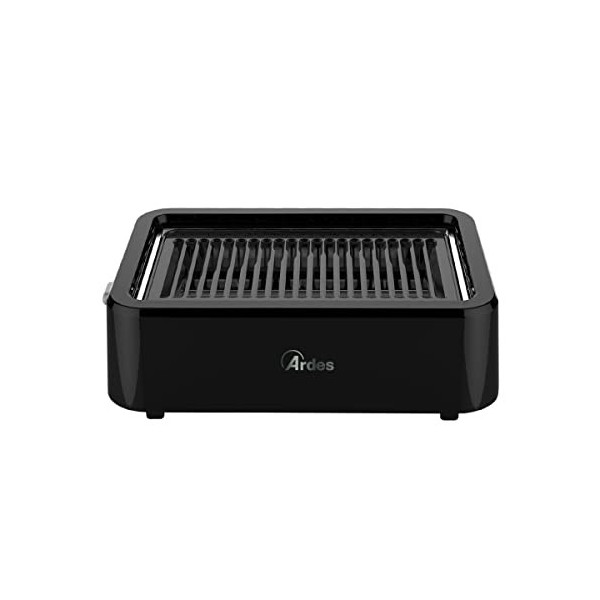 ARDES - ARGRILL01 Barbecue Électrique Sans Fumée GRILL AMO, BBQ Sans Fumée Chauffage Infrarouges 1100 W, Gril Électrique Port
