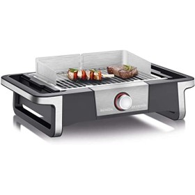 SEVERIN Barbecue électrique SENOA BOOST, Gril électrique 3 000 W utilisable en intérieur & extérieur, Barbecue électrique de 