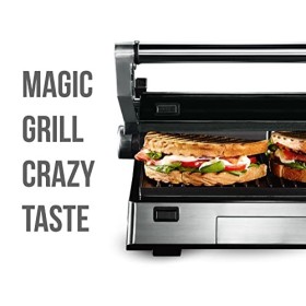 Müller Koch MK-6025 Grill de table en acier inoxydable 2000 W