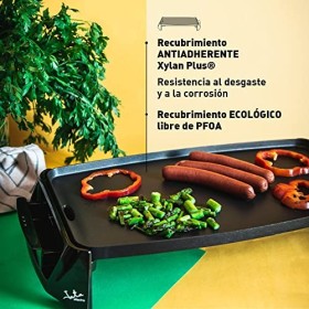 Jata Gr195 – Plancha électrique, antiadhésive, 2 200 W, Noir