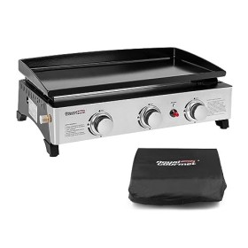 Royal Gourmet Plancha Gaz en Acier Émaillé, 3 Brûleurs Puissance 7.5kW, Surface Cuisson 62,0 x 35,5 cm, Portable pour Le Camp