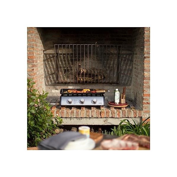 Plancha Gaz 7.5kw Plaque Acier Émaillée 61x38cm - DOC277