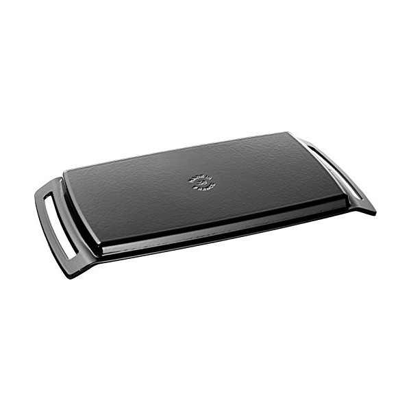 STAUB Plancha en Fonte, Rectangulaire, 38 x 25 cm, Noir Mat