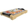 Cecotec Plancha électrique Tasty&Grill 2000 Bamboo MixStone. 2 000 W, structure bambou, thermostat réglable, surface mixte gr