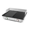 Riviera-et-Bar QPL800 Combiné Plancha-Gril Pro, Argenté